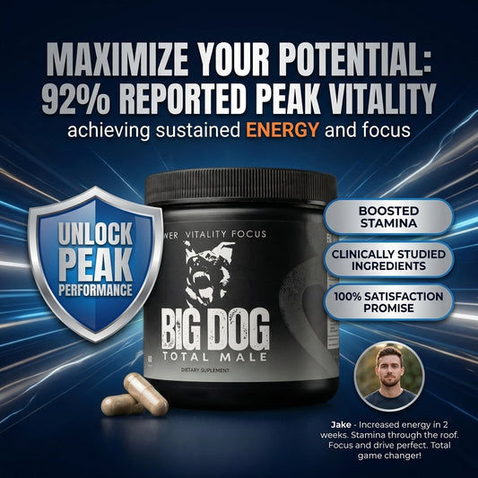 BIG DOG TOTAL MALE   - FUEL YOUR ENERGY - POWER YOUR EDURANCE - ELEVATE YOUR VITALITY