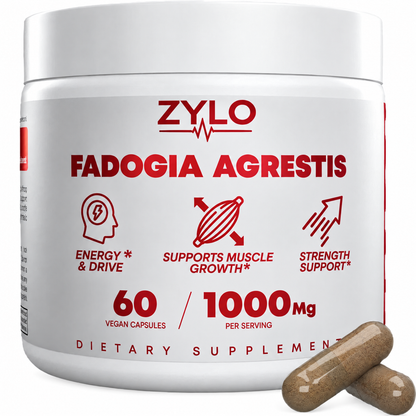 ZYLO Fadogia Agrestis 60 vegan capsules, 1000 mg per serving