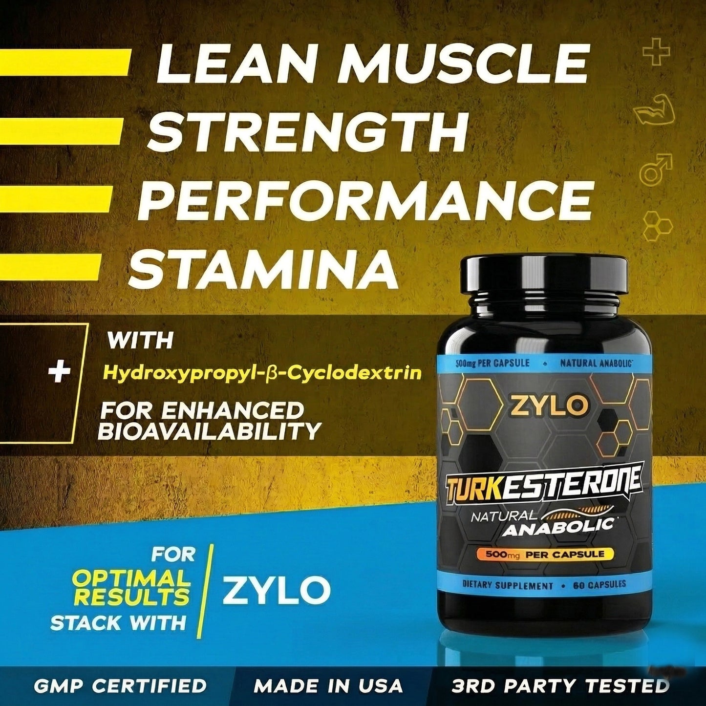 ZYLO™ - TURKESTERONE TESTOSTERONE SUPPORT