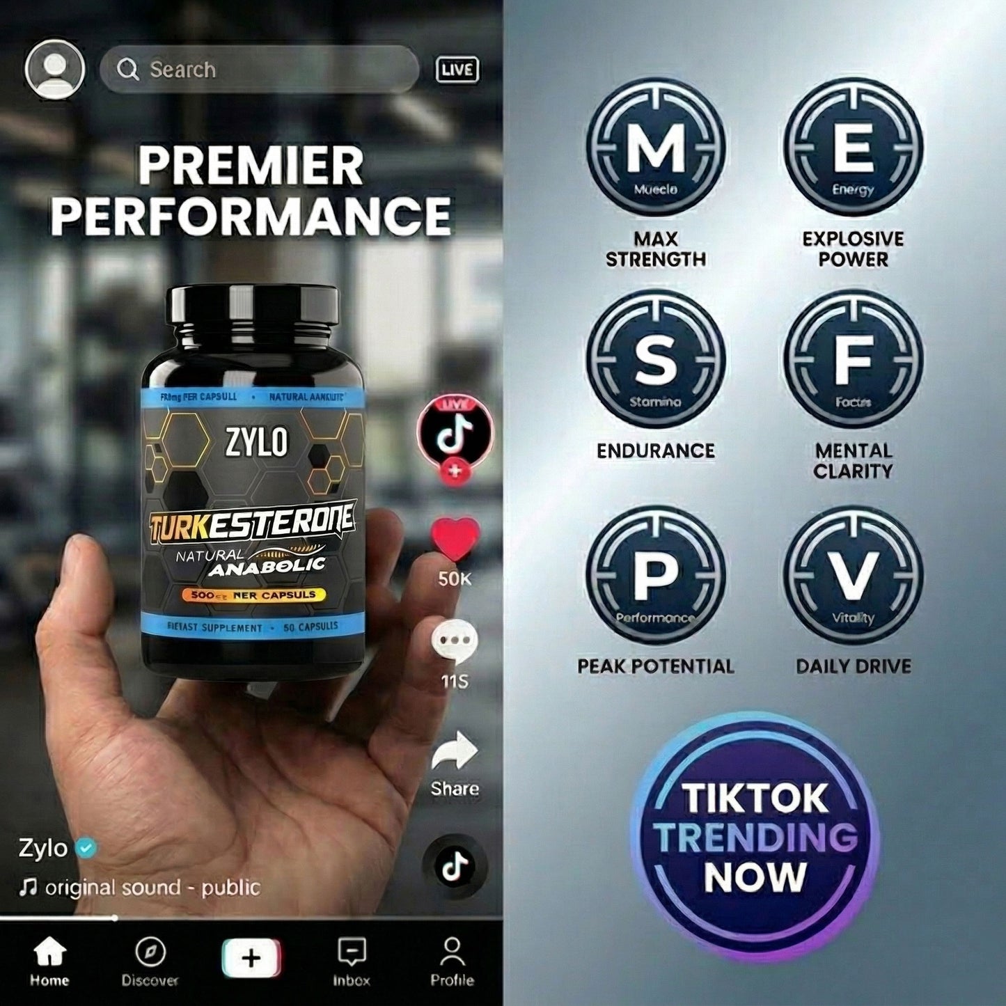 ZYLO™ - TURKESTERONE TESTOSTERONE SUPPORT